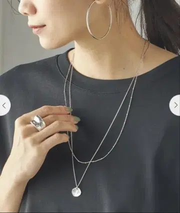 쉽스 포 우먼 레이어드 코인 목걸이