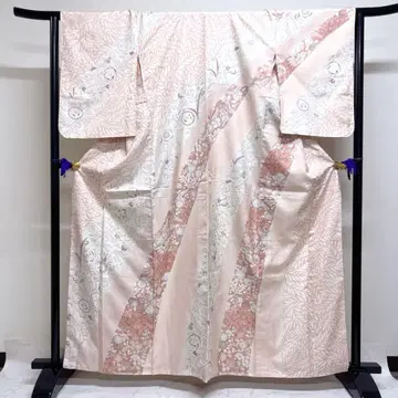 호몬기 츠무기 츠지카하나 츠바키 후지 마츠카와비시 카노코 기모노 030k