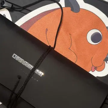 체인소 맨 x JINS 안경 케이스 포치타 극세사 천