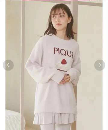 젤라또피케 베비모코 케이크 자카드 풀오버