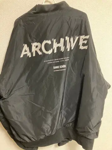 당케 쇤 ARCHIVE 블랙 MA-1 자켓