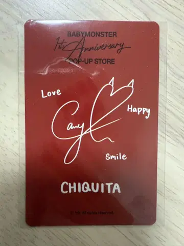 BABYMONSTER 1주년 POP-UP 입장 특전 치키타
