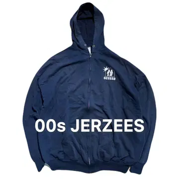00s JERZEES 저지 후드 맨투맨 네이비 아메카지