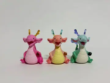 [ 익명 배송 ] 무지개 용 씨 마스코트 피규어 3점 [ 새상품급 ]