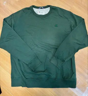 Champion 다크 그린 크루넥 트레이닝복