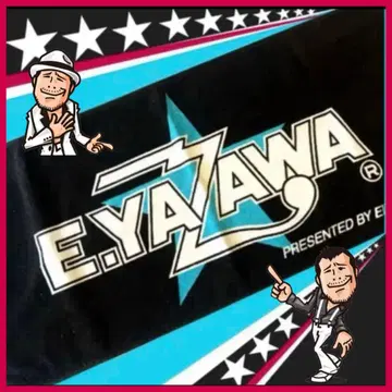 야자와 에이요시 E.YAZAWA 공식 타월 BLACK/BLUE 새상품