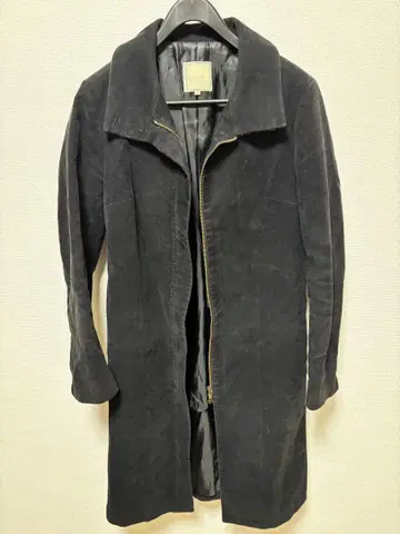 [ 세일 ] 블랙 스웨이드풍 롱 코트 SHIPS 빈티지 M 사이즈