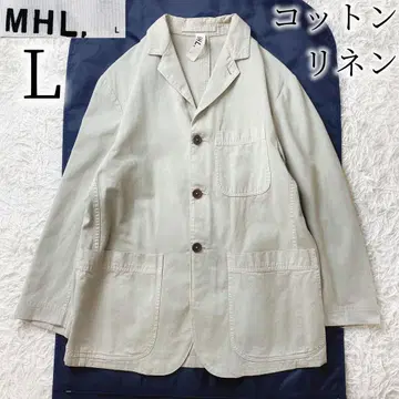 11 MHL 마가렛호웰 코튼 린넨 커버올 자켓 L