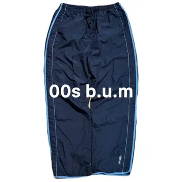 00s b.u.m 트랙 팬츠 나일론 팬츠 Y2K 테크 빈티지