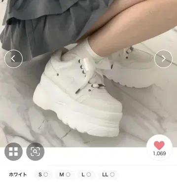 cs T&P 새틴 리본 레이스업 통굽 스니커즈 지뢰계 S 사이즈 22cm