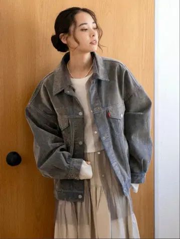 Ungrid 플로키 기모 데님 자켓