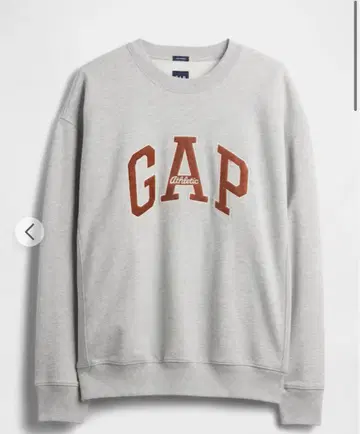 헤비 웨이트 GAP 그레이 로고 맨투맨 트레이닝복