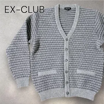 새상품급 레나운 EX-CLUB 울 100% 가디건 그레이 S 사이즈