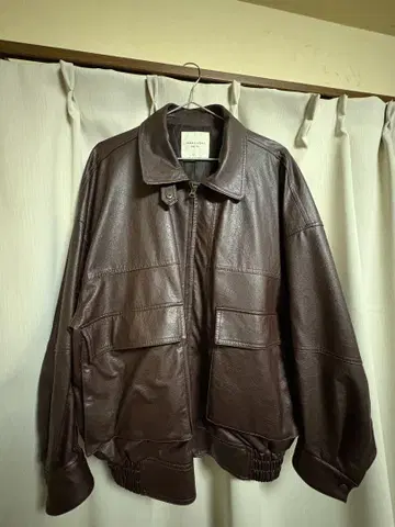 freaksstore 페이크 레더 자켓