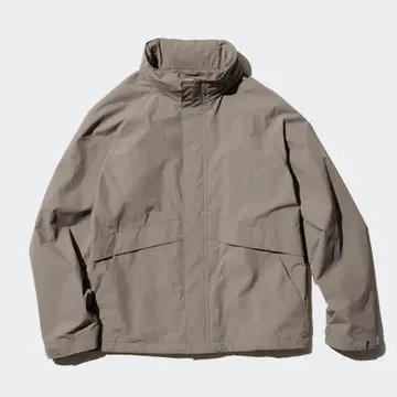 UNIQLO 윈드프루프 스탠드 블루종 브라운 M