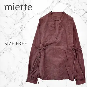 미 리본 디자인 개성있는 캐주얼 코듀로이 티셔츠 프리