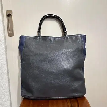 FURLA 숄더 핸드백 블랙 토트백 그레이 x 파랑 bg177