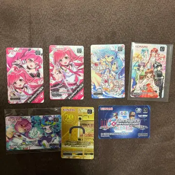 KONAMI e-amusement pass 7매 세트