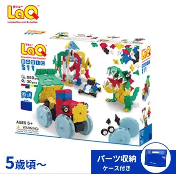 LaQ 라큐 베이직 511 650피스 30종류 부품 보관 케이스 포함