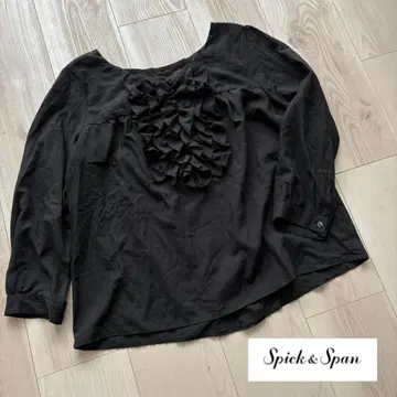 [새상품급] Spick & Span 스픽 앤 스팬 프릴 소매 블라우스