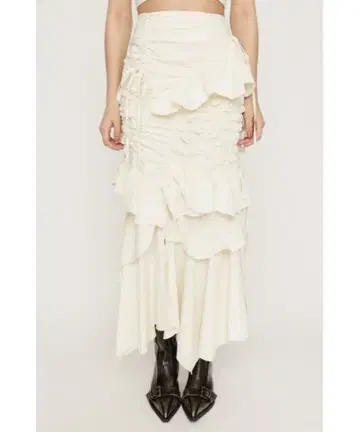 SLY 스모킹 리본 디자인 SK 머메이드 스커트