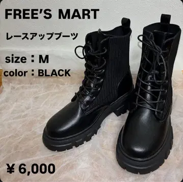 FREE'S MART 레이스업 부츠 M 블랙