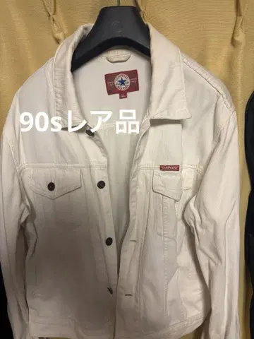 CONVERSE 화이트 데님 자켓 LL