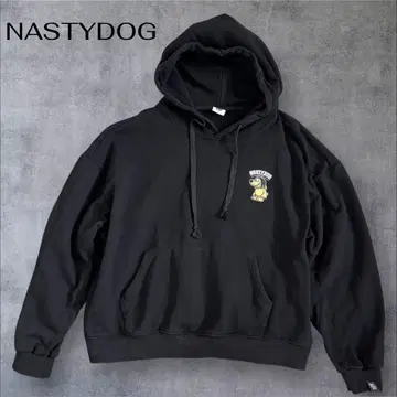 NASTY DOG 나스티독 후드티 블랙 코튼 100%