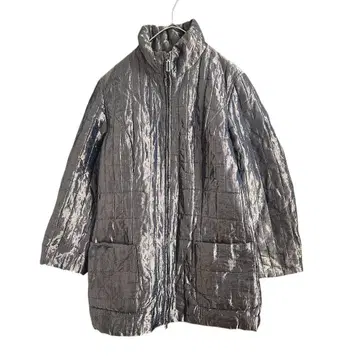 Salvatore Ferragamo 메탈릭 퀼팅 코트