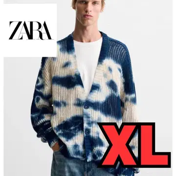 자라 TIE-DYE PRINT CARDIGAN 타이다이 프린트 가디건