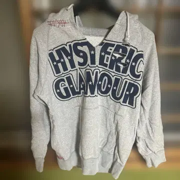 [ 가격 인하 ] HYSTERIC GLAMOUR 그레이 후드티