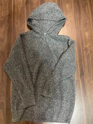 ZARA 원피스 니트 후드티 니트 원피스 그레이