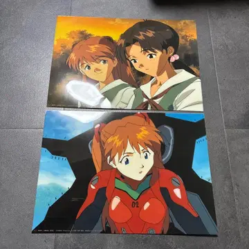 에반게리온 한정판 인쇄 애니메이션 셀화 아스카 이슬이