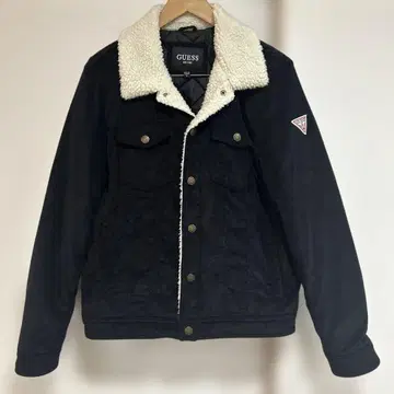 GUESS 블랙 코듀로이 자켓