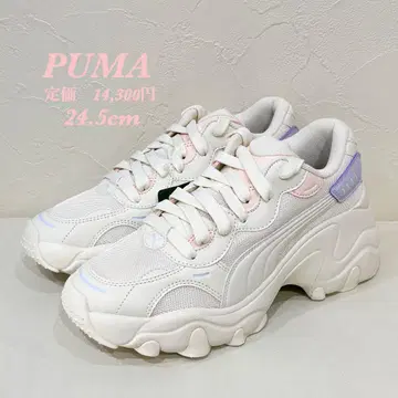 새상품 [ PUMA ] 푸마 팔서 웨지 메쉬 통굽 스니커즈 24.5