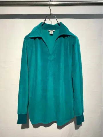 80s 조던 마쉬 터콰이즈 벨로아 풀오버