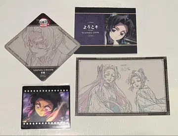 귀멸의 칼날 코쵸우 시노부 코스터 클리어 카드 엽서 팝 무한성