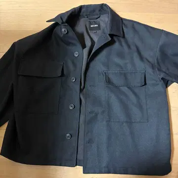 블랙 버튼 자켓