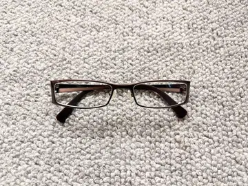 안경 안경 이탈리아제 브라운