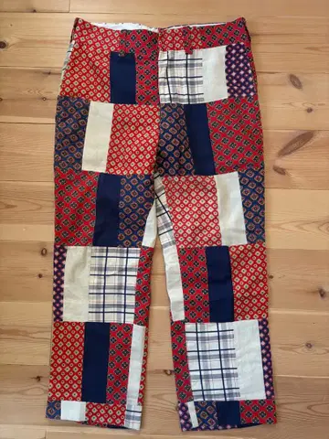 70s young traditions 패치워크 팬츠 슬랙스