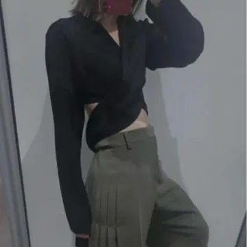 르쉘블루 니트 블랙