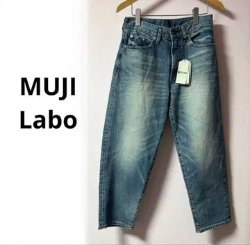 MUJI Labo 스트레치 와이드 팬츠 데님 24 61