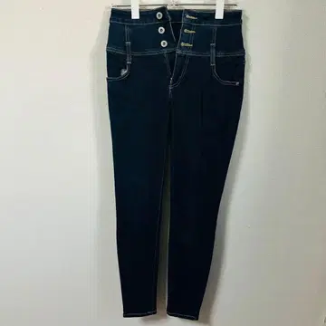 다크 블루 스키니 데님 하이웨스트