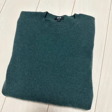 UNIQLO 캐시미어 스웨터 M 사이즈 그린