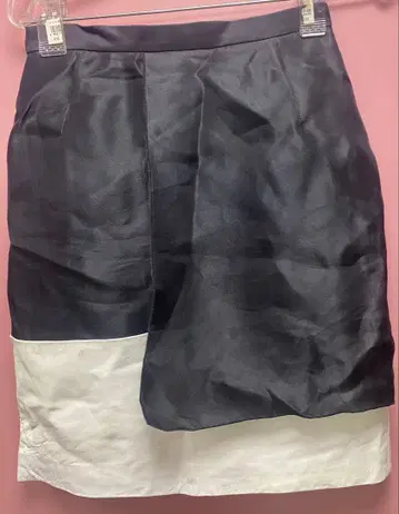 VTG! BALLY 발리 실크 가죽 모노톤 스커트