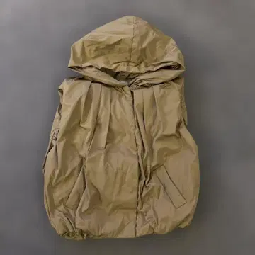 Simplicit 후드 부착 베이지 다운 베스트