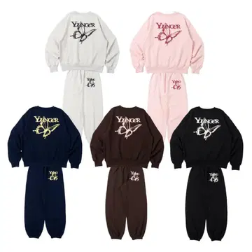 younger song Butterfly logo sweat set up