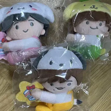 나니와단시 봉제 인형 3체 세트