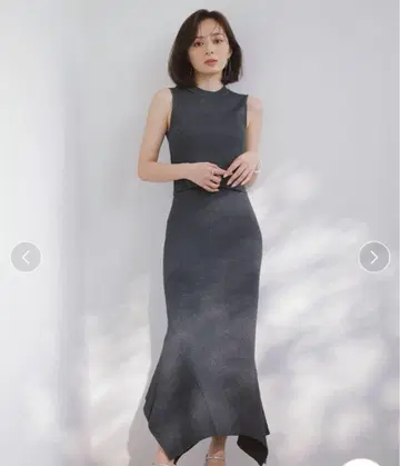 [ 택 포함 새상품/세트 아이템 ] 시어 콤비네이션 리브 니트 세트