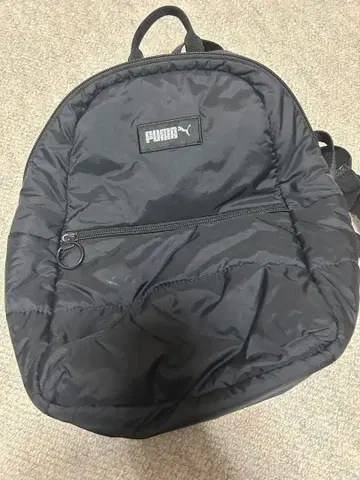 PUMA 퀼팅 백팩 블랙